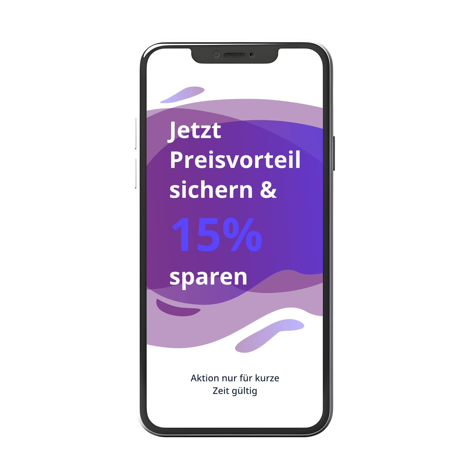 iPhone Mobil zeigt zeitlich limitierte Aktion mit 15% Preisvorteil